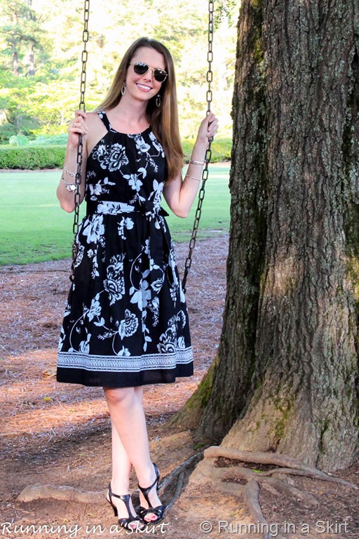 Fashion Friday - Black and White Summer Dress « Running in a Skirt
