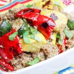 Balsamic honey grilled vegetable quinoa salad