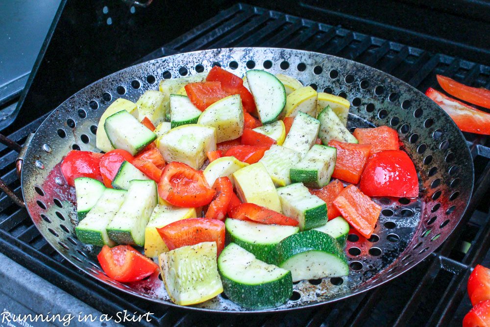 Balsamic honey grilled vegetable quinoa salad