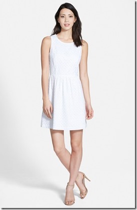 white eyelet dress