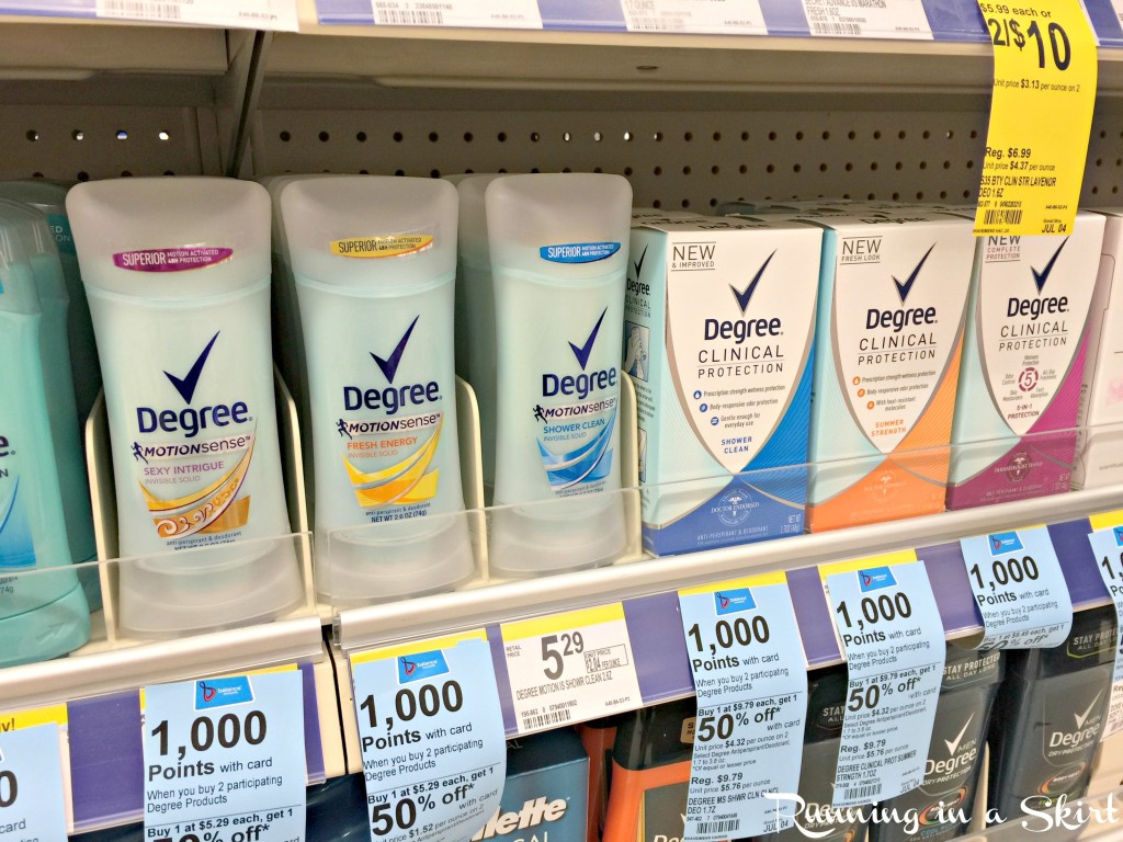 Degree Walgreens Shelf