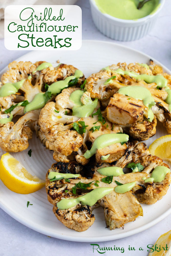 Grilled Cauliflower Steak Pinterest Pin