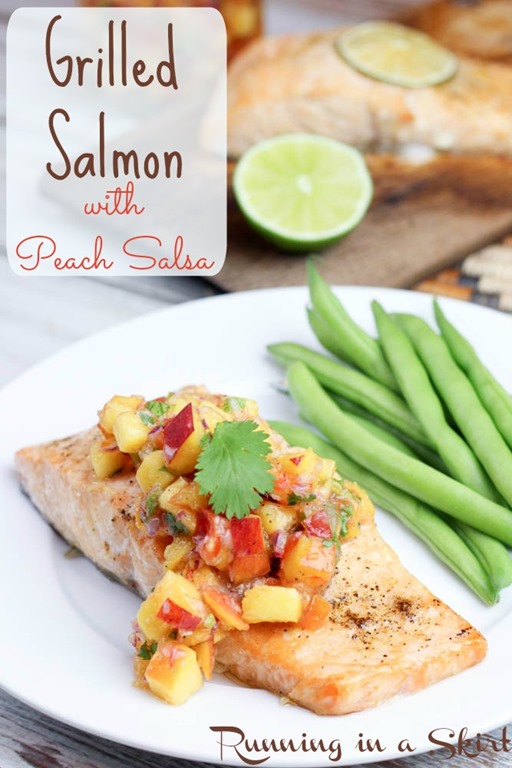 Cedar Plank Salmon Recipe with Peach Salsa