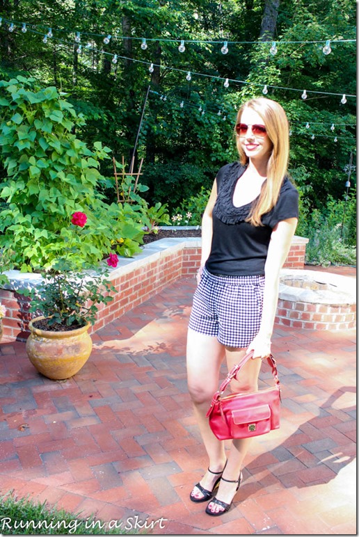 black and white polka dot shorts-66-3