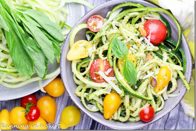 pistachio pesto zoodles