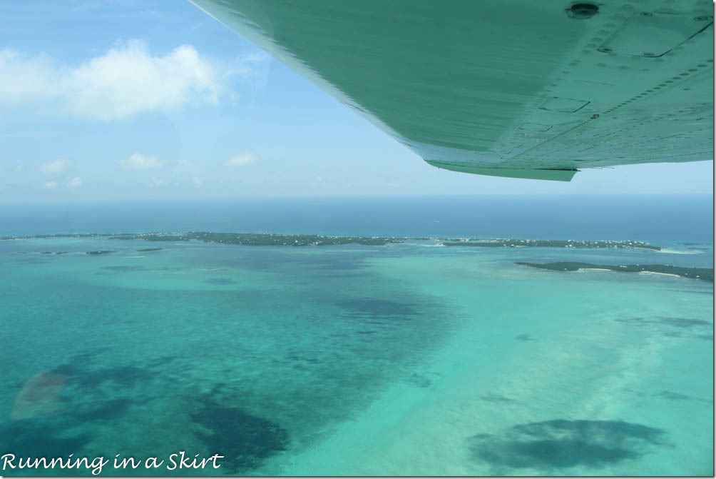 Flying to the Bahamas, Elbow Cay, Hope Town