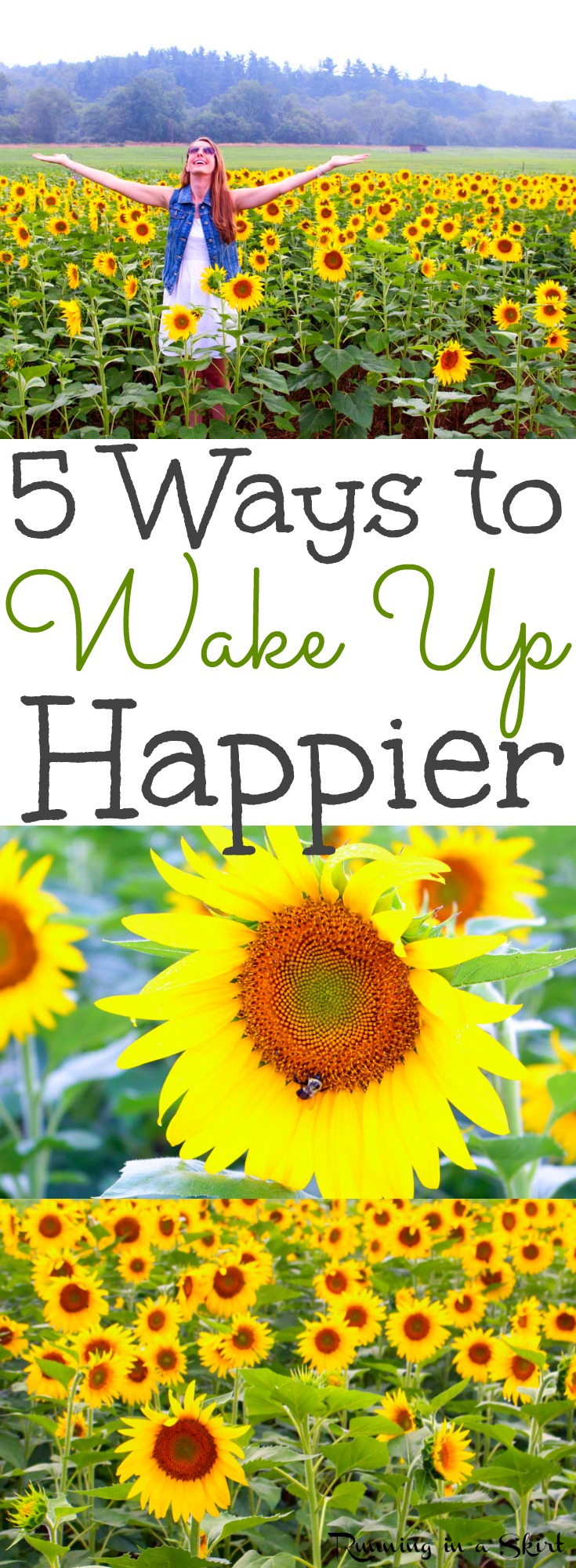 5 Ways to Wake Up Happier- a healthy wake up routine and tips to get the most out of your morning and feel good. Simple motivation and inspiration to actually feel positive in the mornings. / Running in a Skirt via @juliewunder