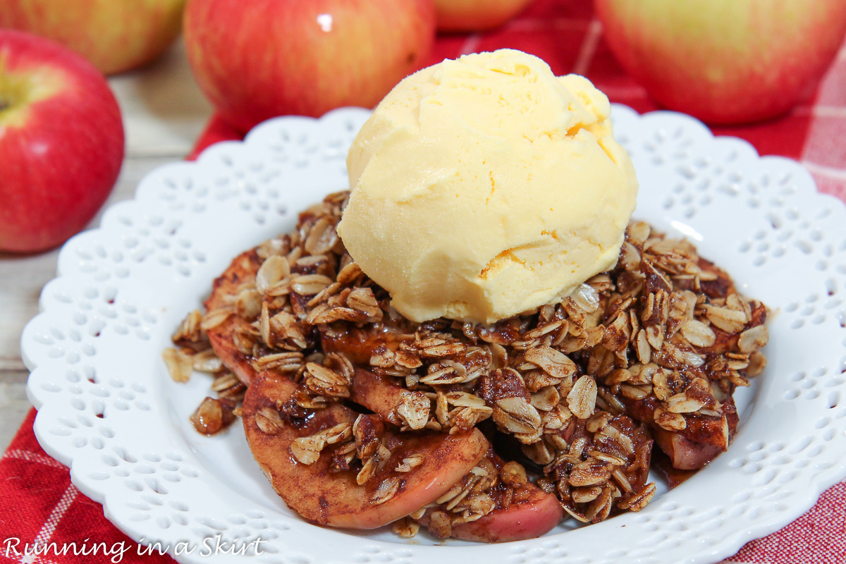 Healthy Apple Crisp with Oats - Super Easy! « Running in a Skirt