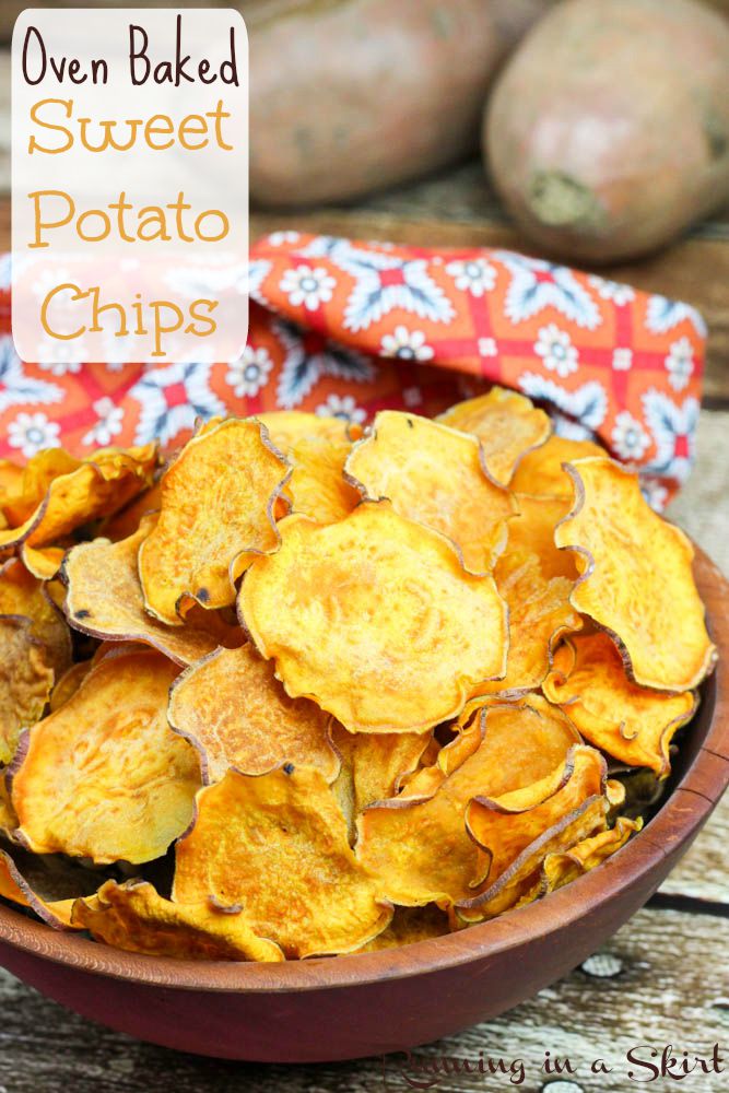 Oven Baked Sweet Potato Chips / Running in a Skirt