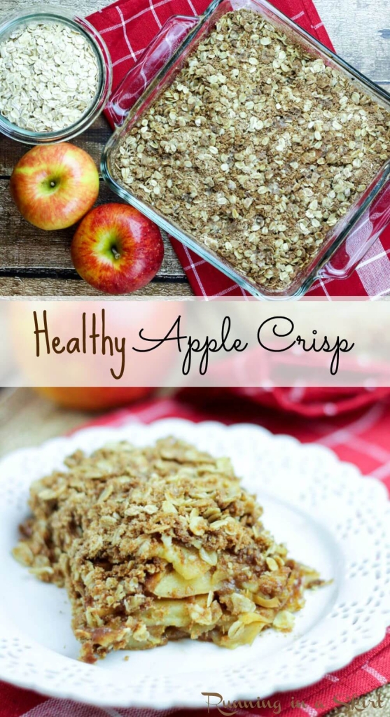 Healthy Apple Crisp - clean swaps to make this yummy treat guilt free! / Running in a Skirt