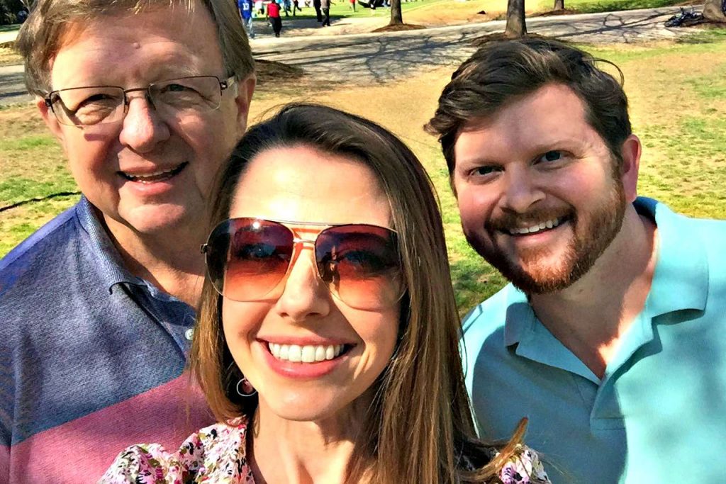 julie dad tommy selfie freedom park s