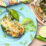 Vegetarian Stuffed Poblano Peppers - quinoa stuffed vegetarian meal!/ Running in a Skirt