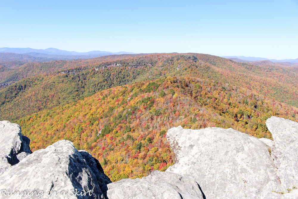 Hawksbill Mountain Hike, Linville Gorge in Western North Carolina, Tips, pictures and directions!/ Running in a Skirt