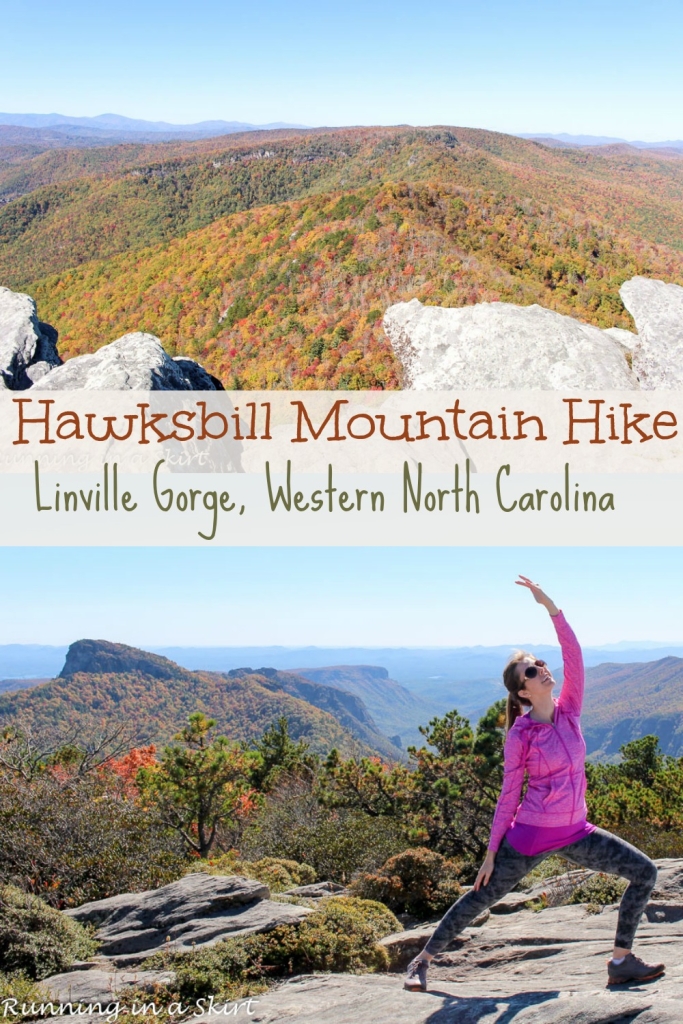 Hawksbill Mountain Hike, Linville Gorge Western North Carolina- Tips, pictures and directions/ Running in a Skirt