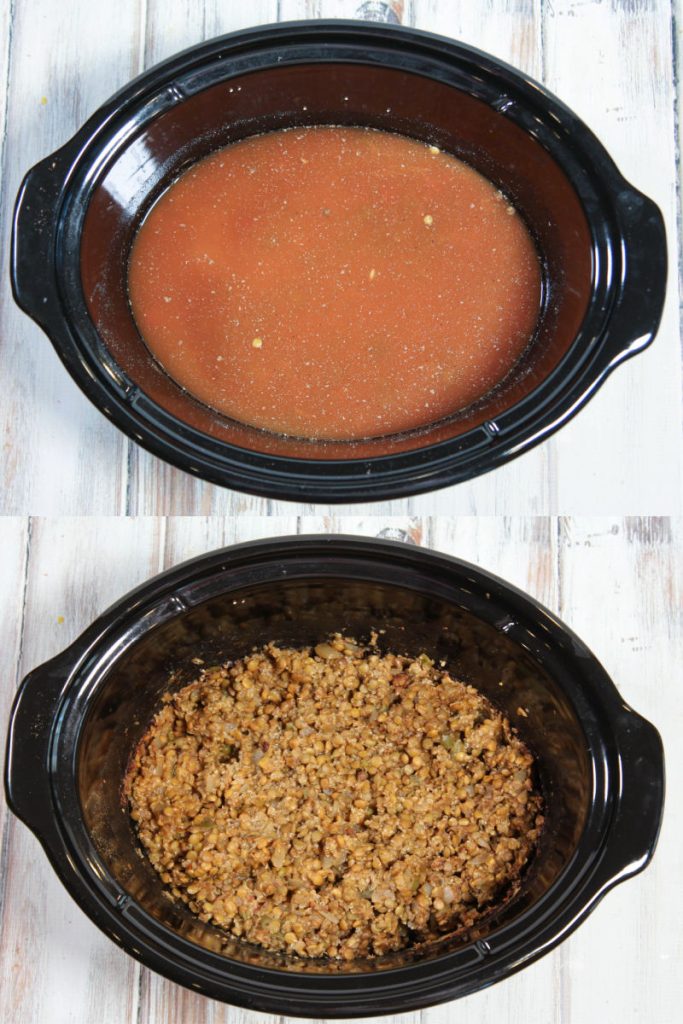 Process photo collage showing how to prepare the dish.