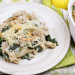 Skinny Spinach, Parmesan and Lemon Vegetarian Baked Penne/ Running in a Skirt