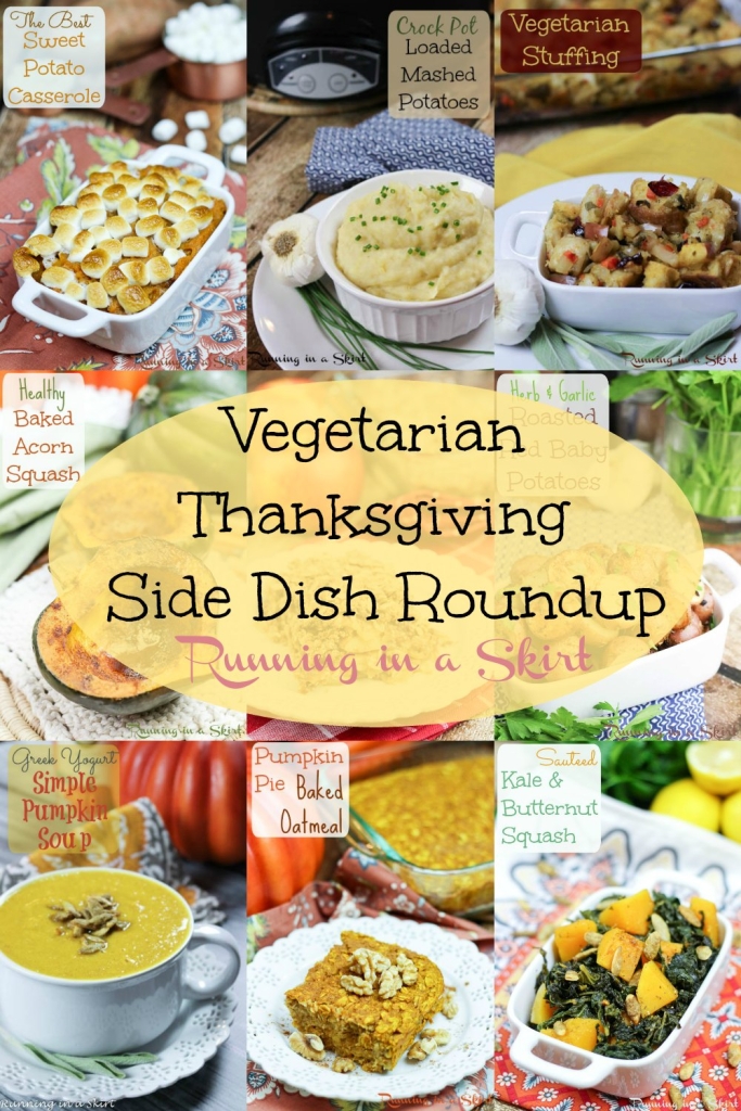 Vegetarian Thanksgiving Side Dishes Roundup- lots of great options for vegetarians on holidays/ Running in a Skirt