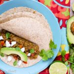 Crock Pot Lentil Taco Recipe- Lentil Quinoa Tacos area meaty, hearty, plant based, tasty vegetarian taco / Running in a Skirt