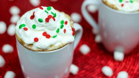Crock Pot Skinny Hot Chocolate recipe- perfect for Christmas or any winter gathering/ Running in a Skirt