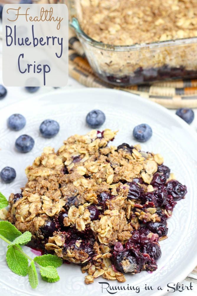 Healthy Blueberry Crisp