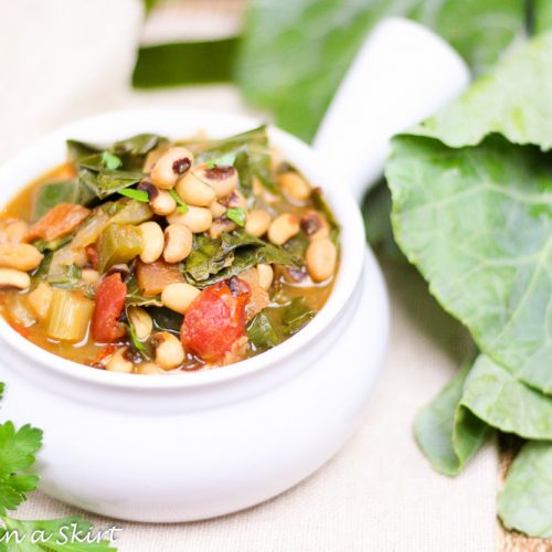 Vegetarian Crock Pot Black Eyed Peas and Collard Greens Soup « Running