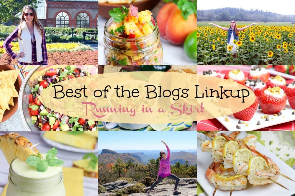 Best of the Blogs Linkup- Linkup your top post of the month or a wrap up of your top posts! The last weekday of every month on Running in a Skirt.