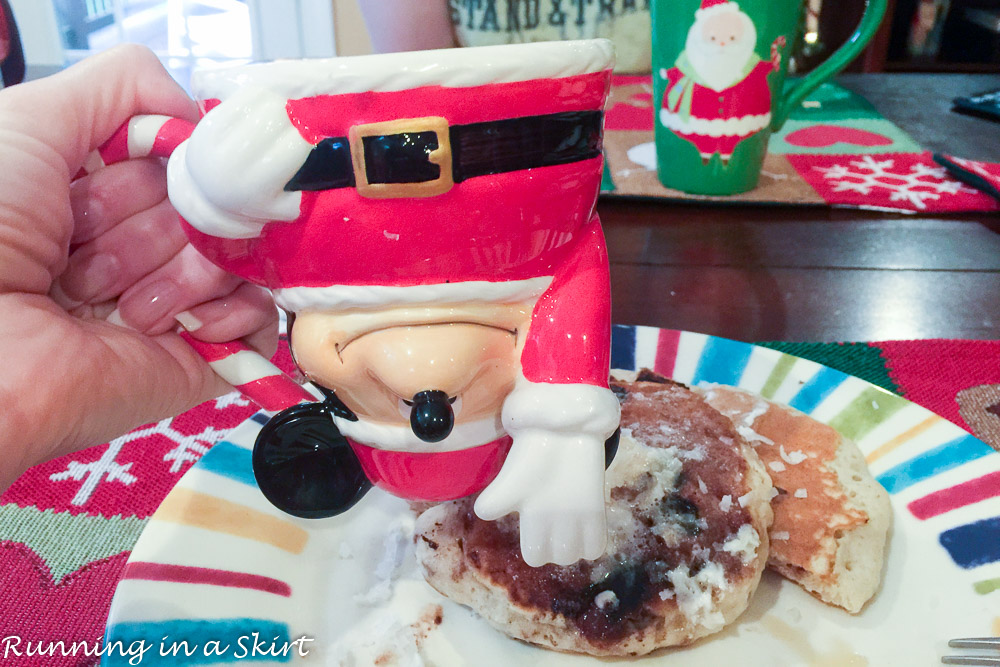 Christmas Weekend 2015- Mickey Mug, pancakes