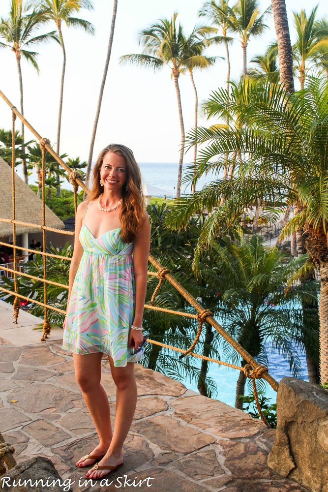 Lilly Pulitzer dress at Hilton Waikoloa Village