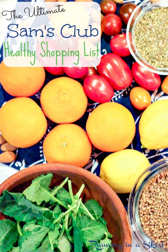 The Ultimate Sam's Club Healthy Shopping List - complete shopping list with the healthiest finds at Sam's Club! / Running in a Skirt