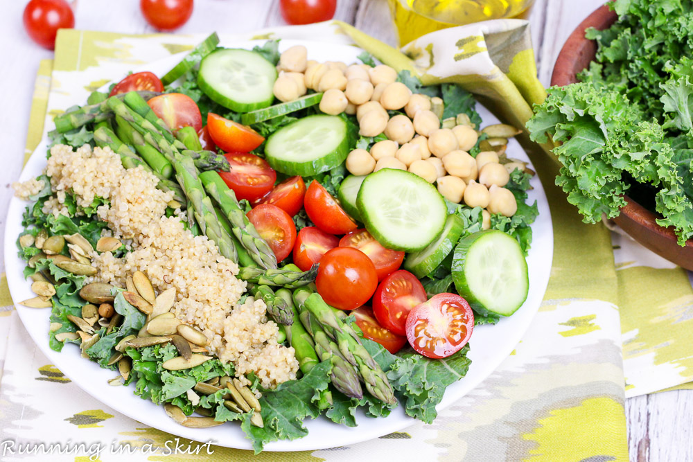 Vegan Cobb Salad - add avocado for creamy goodness! Perfect detox salad! / Running in a Skirt