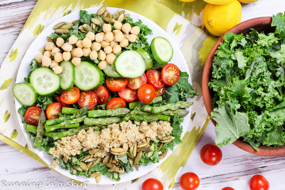 Vegan Cobb Salad - add avocado for creamy goodness! Perfect detox salad! / Running in a Skirt