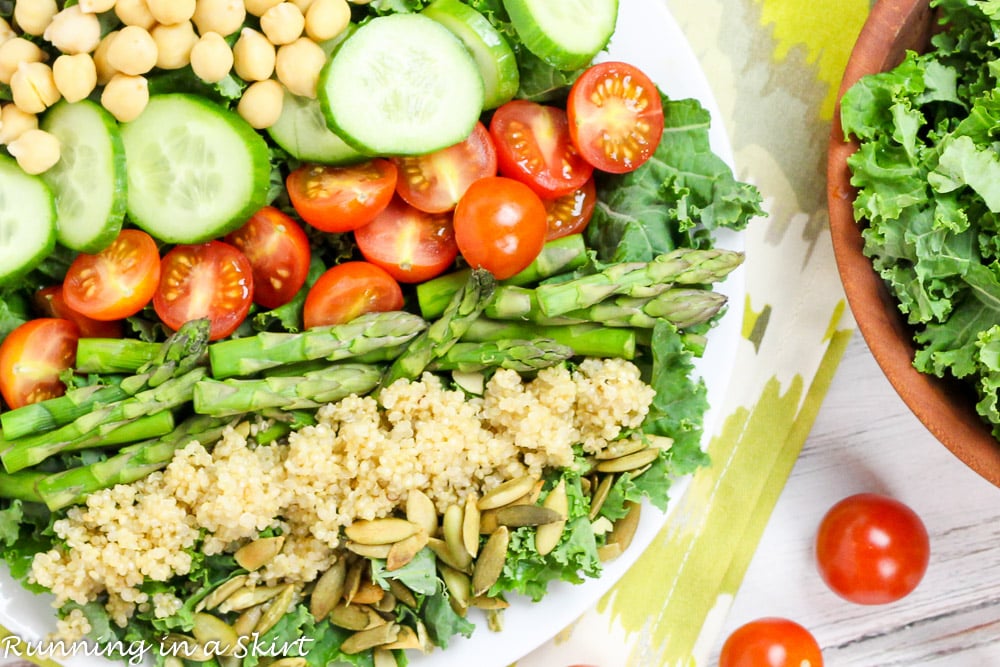 Vegan Cobb Salad - add avocado for creamy goodness! Perfect detox salad! / Running in a Skirt