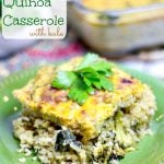 Cheesy Broccoli Quinoa Casserole with kale - "healthy" comfort food! / Running in a Skirt