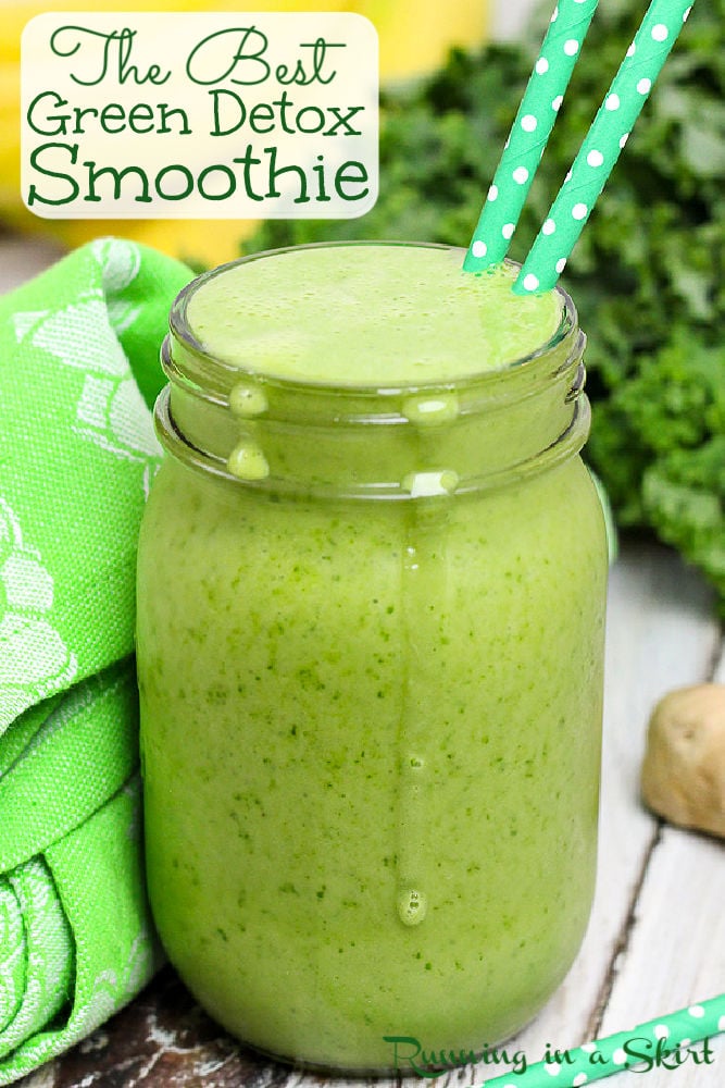 Green Detox Smoothie recipe Pinterest Pin