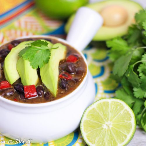 Black bean soup discount crock pot