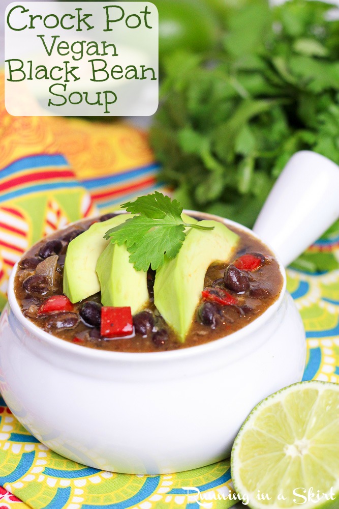 Easy Crock Pot Black Bean Soup recipe slow cooker