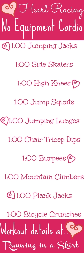 Heart Racing No Equipment Workout