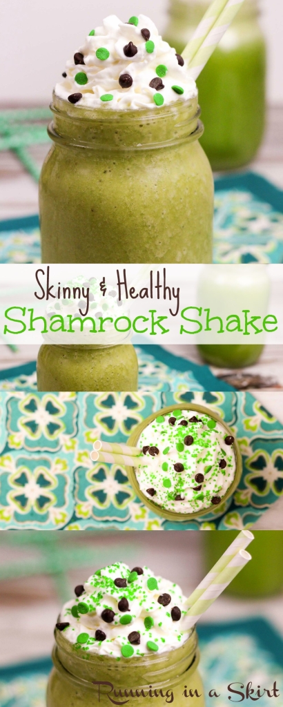 Skinny Shamrock Shake Healthy Shamrock Shake recipe