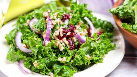 Kale and Wheat Berry Salad / Running in a Skirt