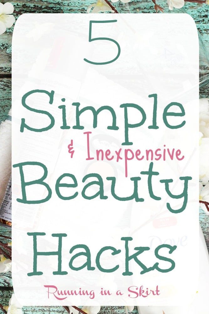 5 Simple and Inexpensive Beauty Hacks - cheap eye makeup remover, extend hair washings and glow from within! / Running in a Skirt