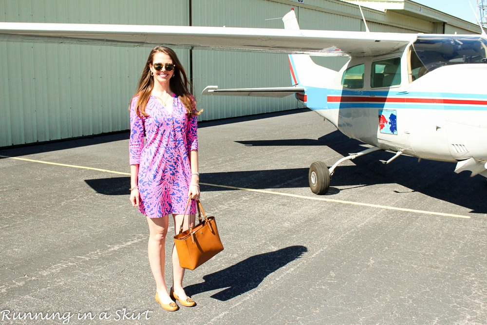 Lilly Pulitzer printed t-shirt dress / Running in a Skirt