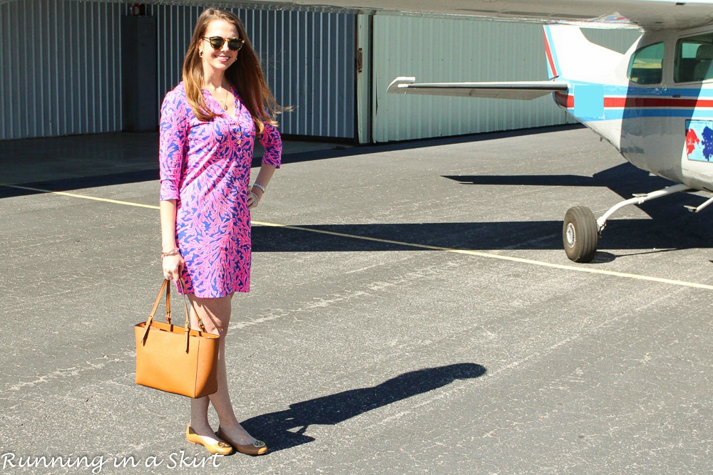 Lilly Pulitzer printed t-shirt dress / Running in a Skirt