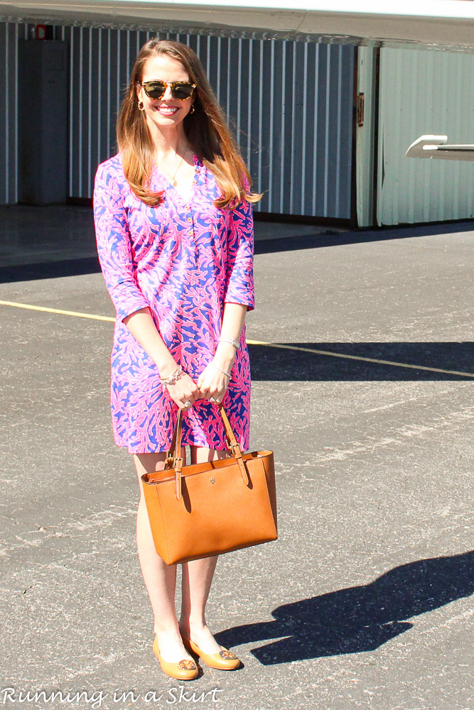 Lilly Pulitzer printed t-shirt dress / Running in a Skirt