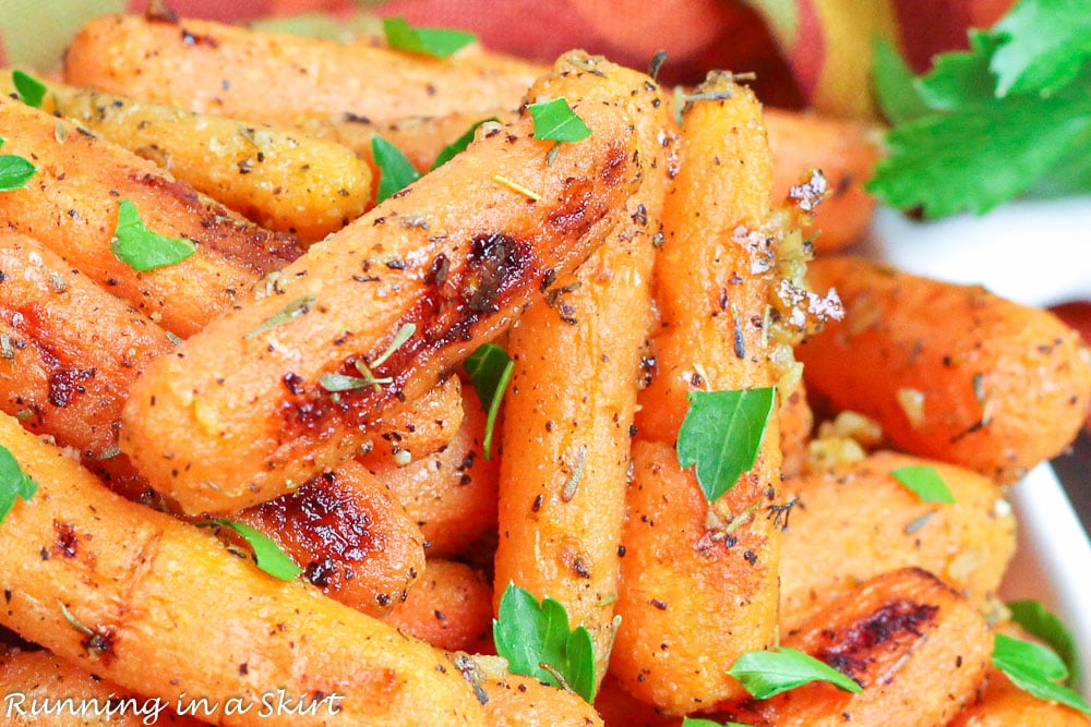 Parsley and garlic with carrots