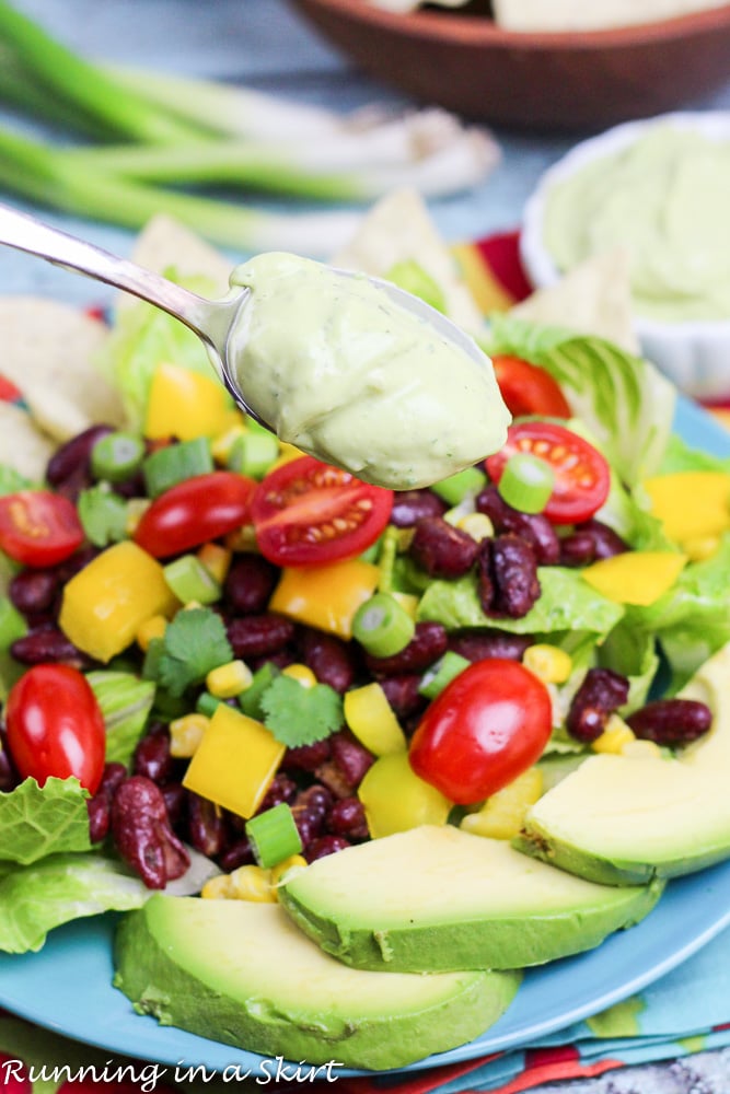 Vegetarian Taco Salad Recipe - simple healthy dinner idea. / Running in a Skirt