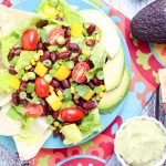 Vegetarian Taco Salad Recipe - simple healthy dinner idea. / Running in a Skirt