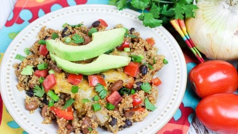 Crock Pot Vegetarian Mexican Quinoa Bake / Running in a Skirt