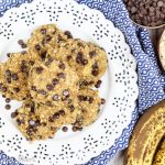 Healthy Banana Oatmeal Chocolate Chip Cookies, healthy, vegan and clean eating