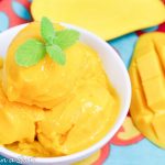 2 Ingredient Healthy Mango Sorbet, clean eating! / Running in a Skirt