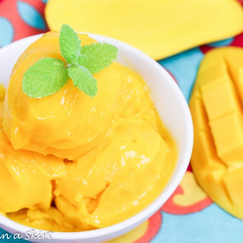 Far alien enorm Healthy Mango Sorbet Recipe- only 2 Ingredients! « Running in a Skirt